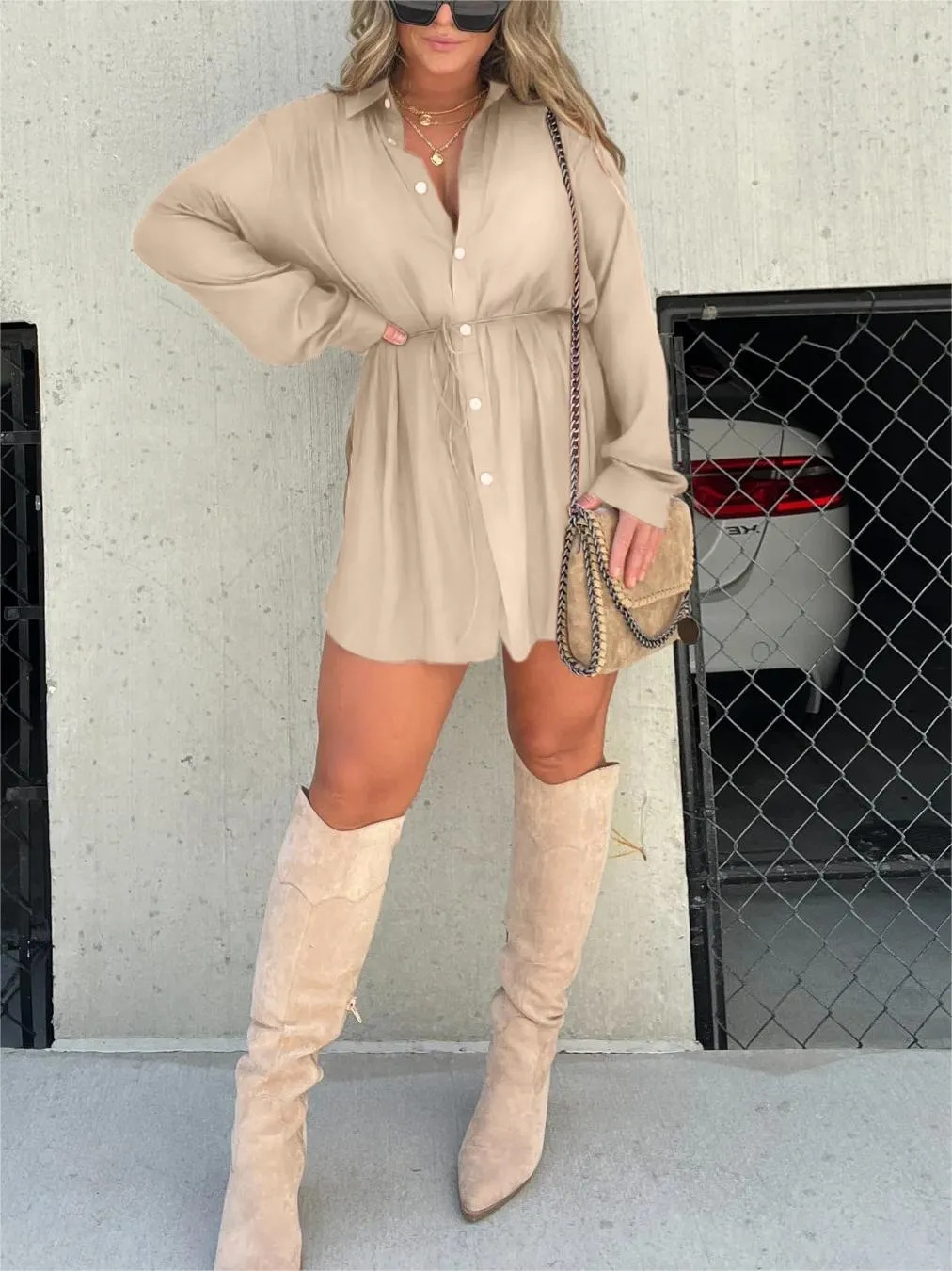 JESSICA | TRENDY SATIJNEN ROMPER JURK