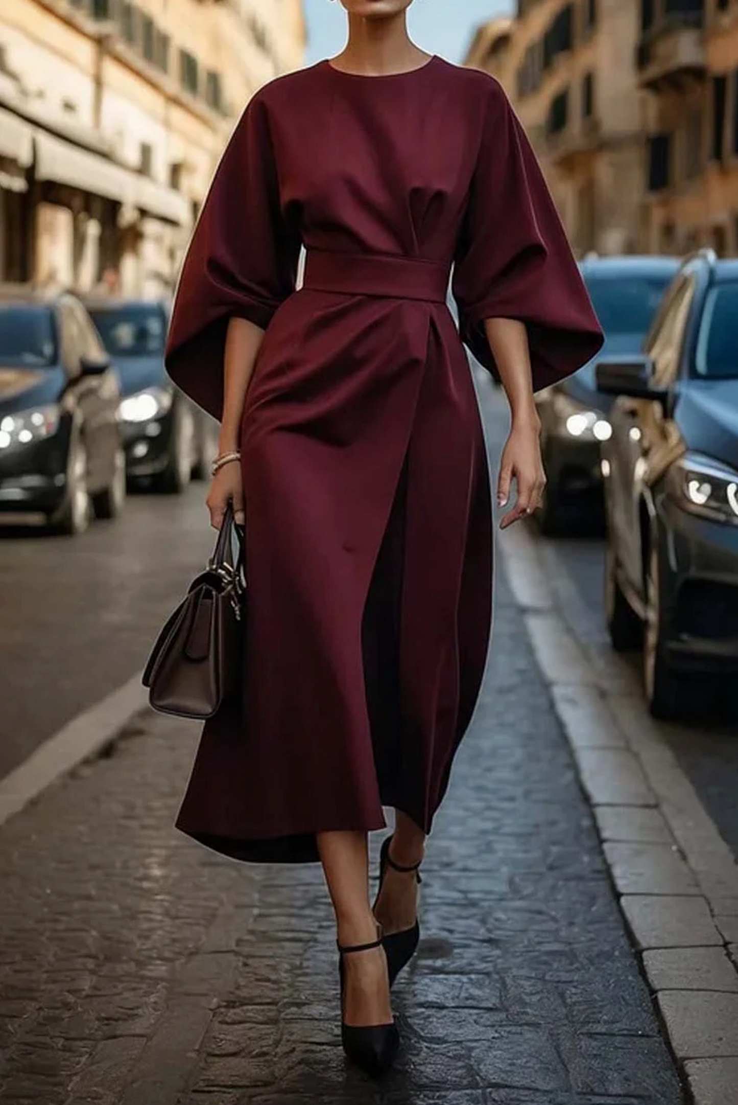 CELINE | WIJDE MOUWEN JURK