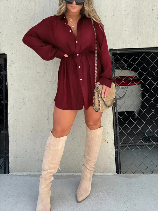 JESSICA | TRENDY SATIJNEN ROMPER JURK