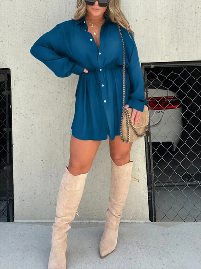 JESSICA | TRENDY SATIJNEN ROMPER JURK