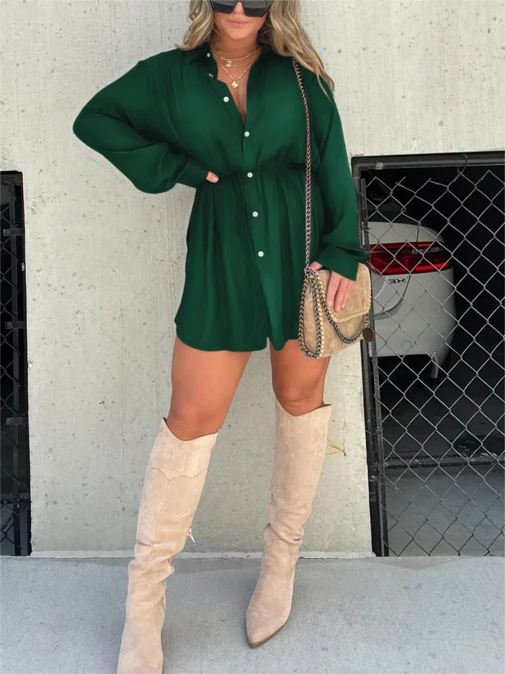 JESSICA | TRENDY SATIJNEN ROMPER JURK
