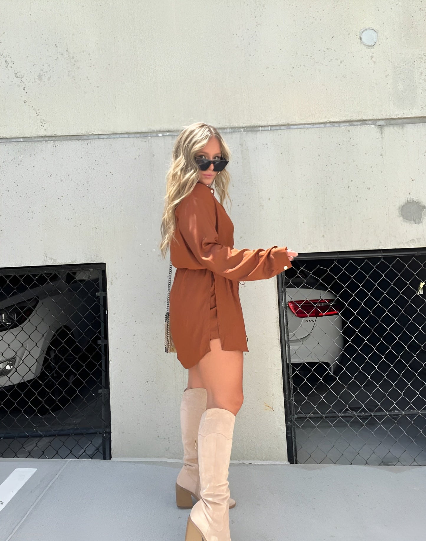 JESSICA | TRENDY SATIJNEN ROMPER JURK