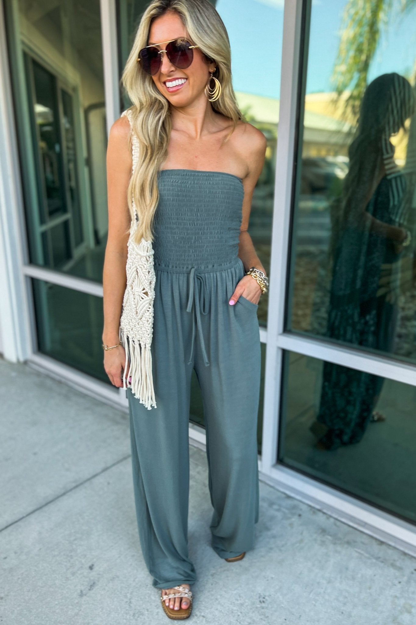 SASHA | OFF-SHOULDER JUMPSUIT