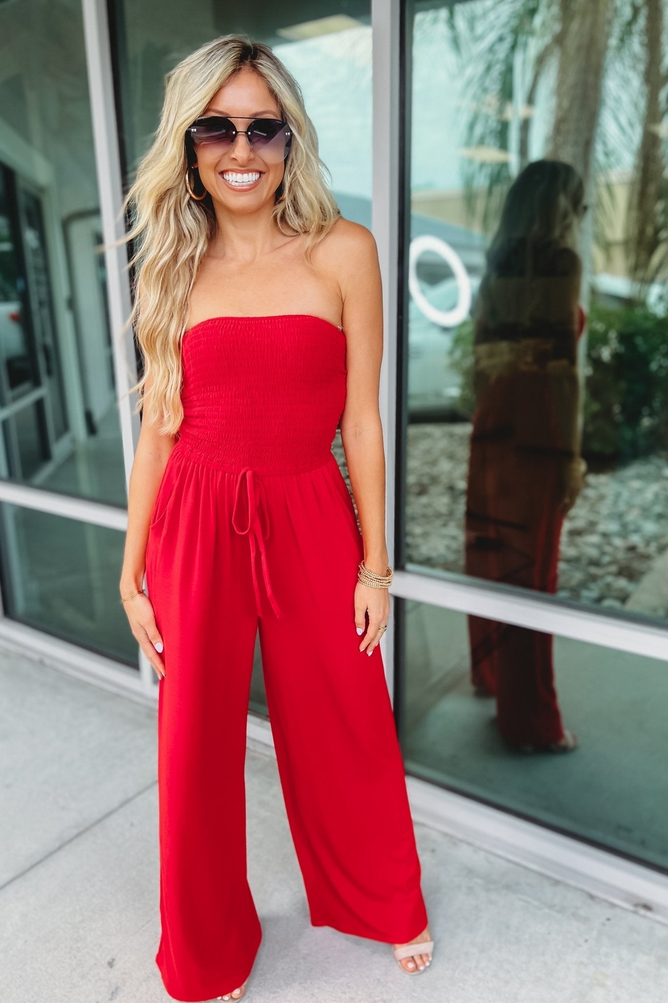SASHA | OFF-SHOULDER JUMPSUIT