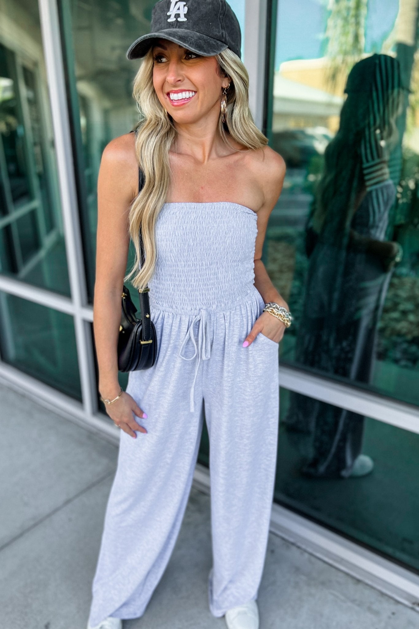 SASHA | OFF-SHOULDER JUMPSUIT