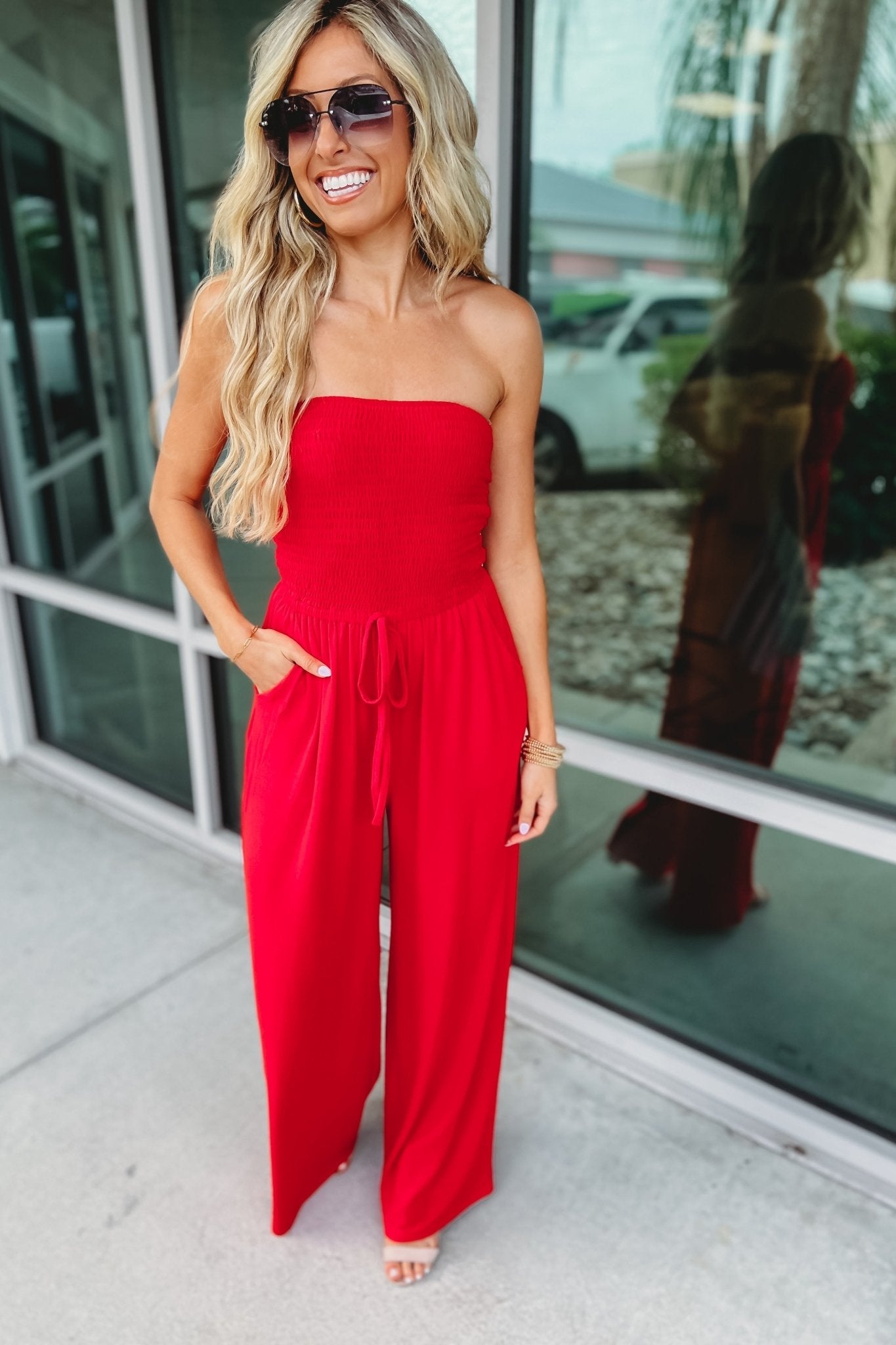 SASHA | OFF-SHOULDER JUMPSUIT