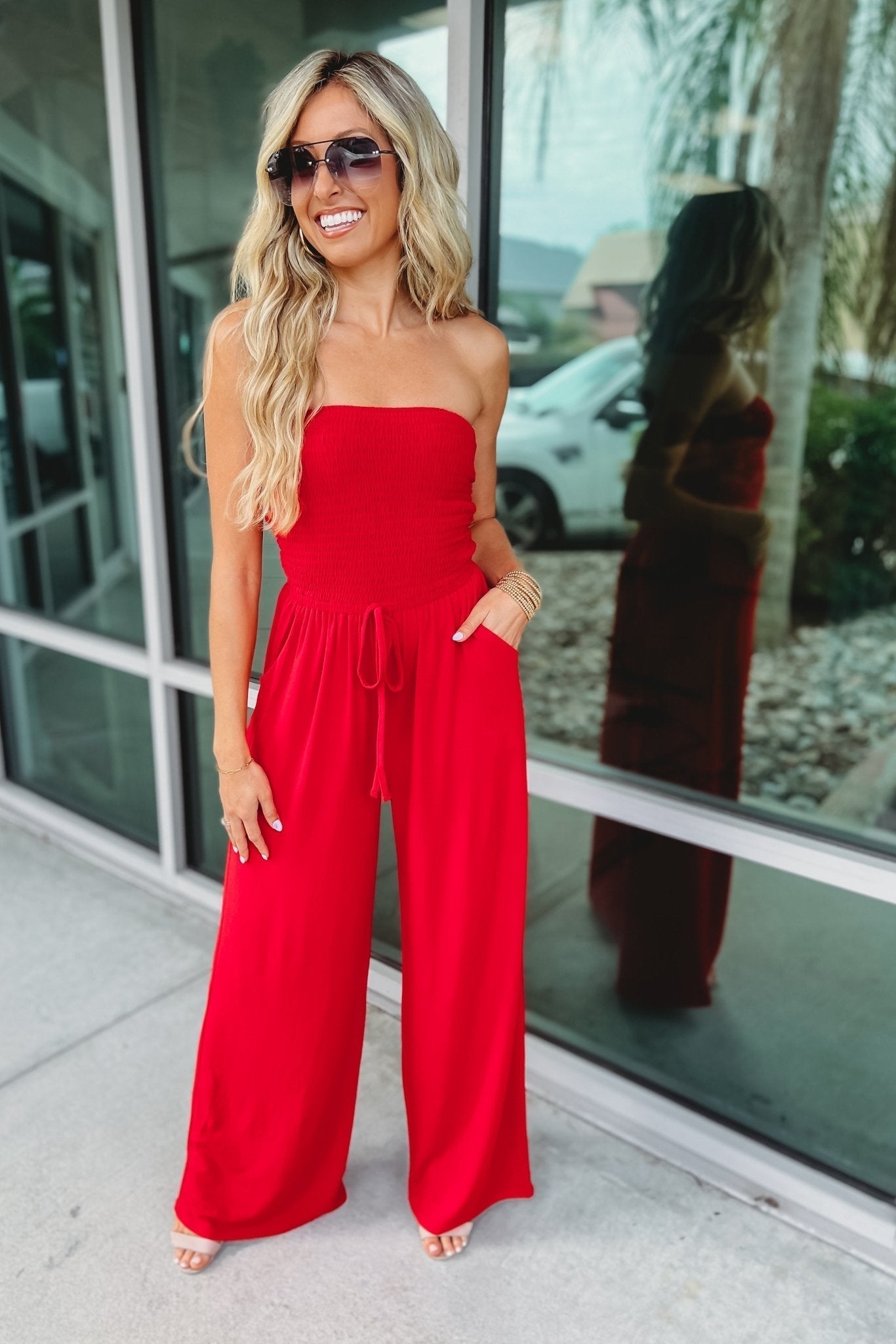 SASHA | OFF-SHOULDER JUMPSUIT