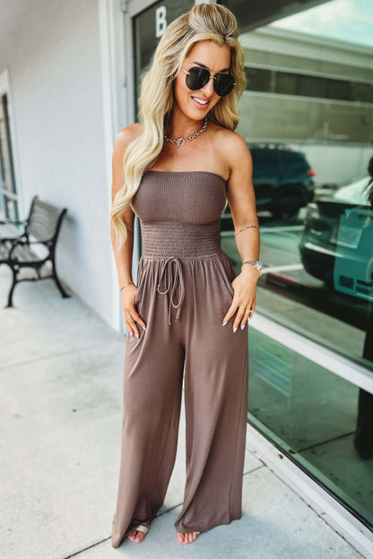 SASHA | OFF-SHOULDER JUMPSUIT