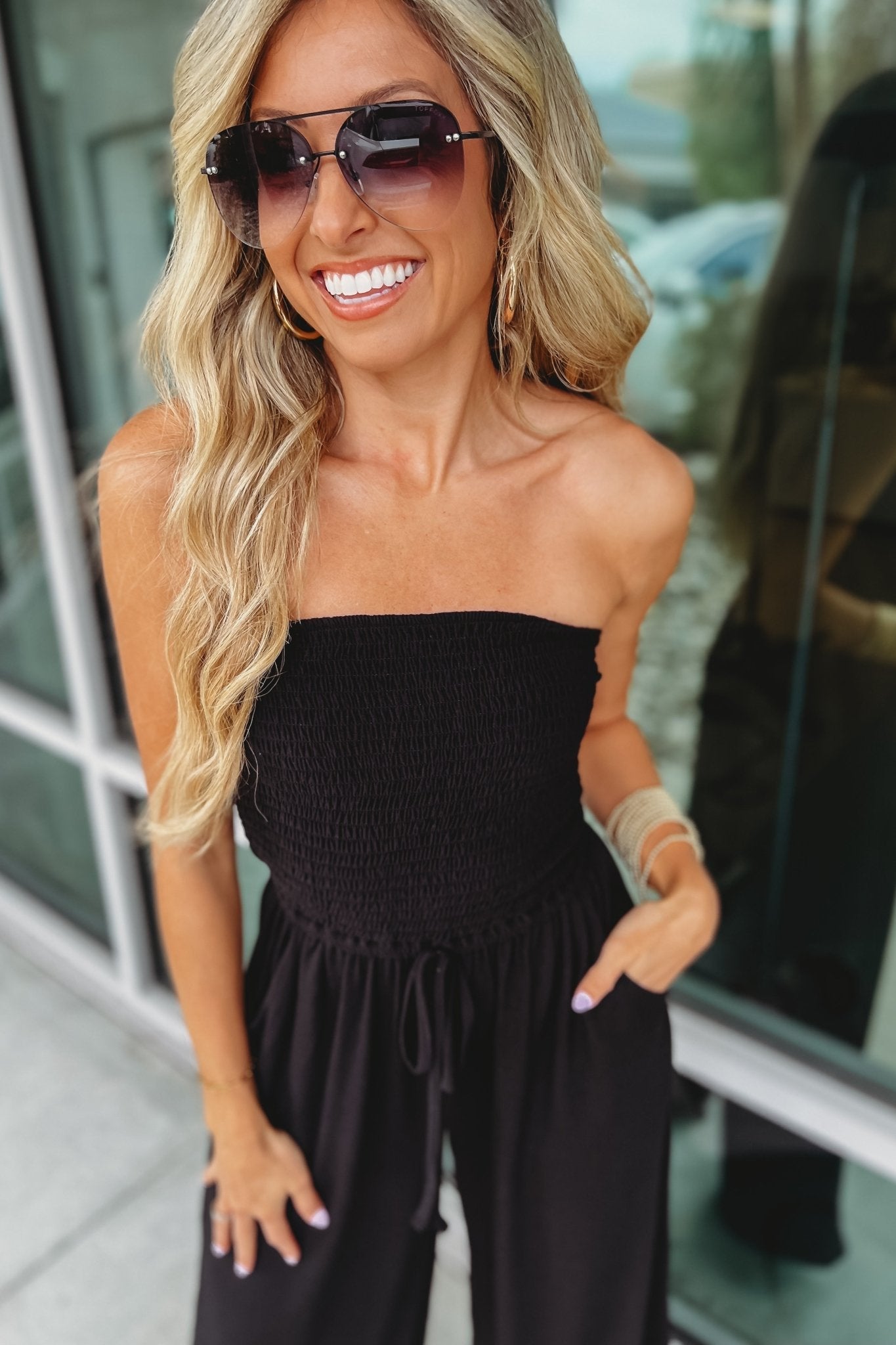 SASHA | OFF-SHOULDER JUMPSUIT