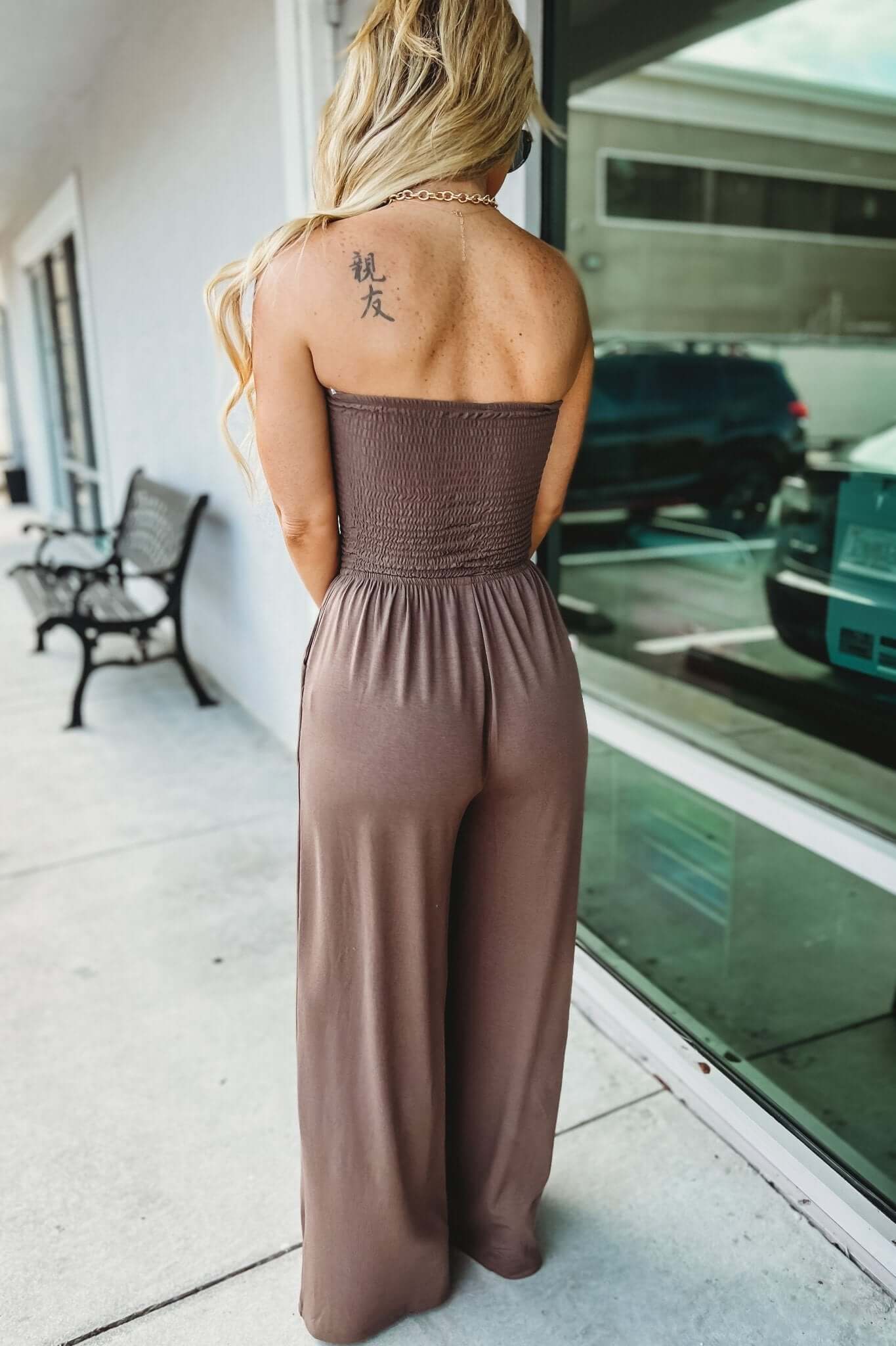 SASHA | OFF-SHOULDER JUMPSUIT