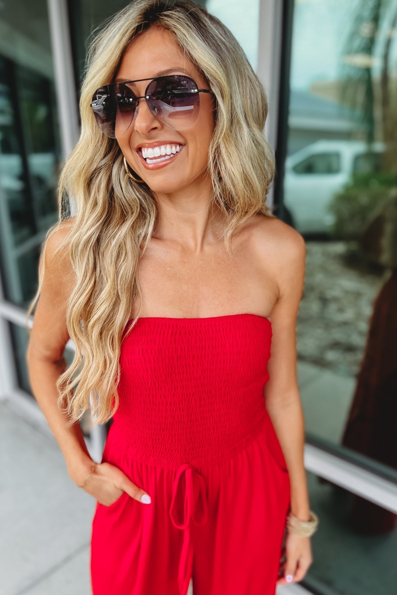 SASHA | OFF-SHOULDER JUMPSUIT
